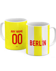 Mug with the Union Berlin 2024-25 Alternate football shirt design by RIPA Football