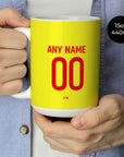 Mug with the Union Berlin 2024-25 Alternate football shirt design by RIPA Football