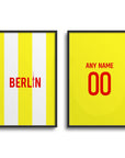 Print with the Union Berlin 2024-25 Alternate football shirt design by RIPA Football