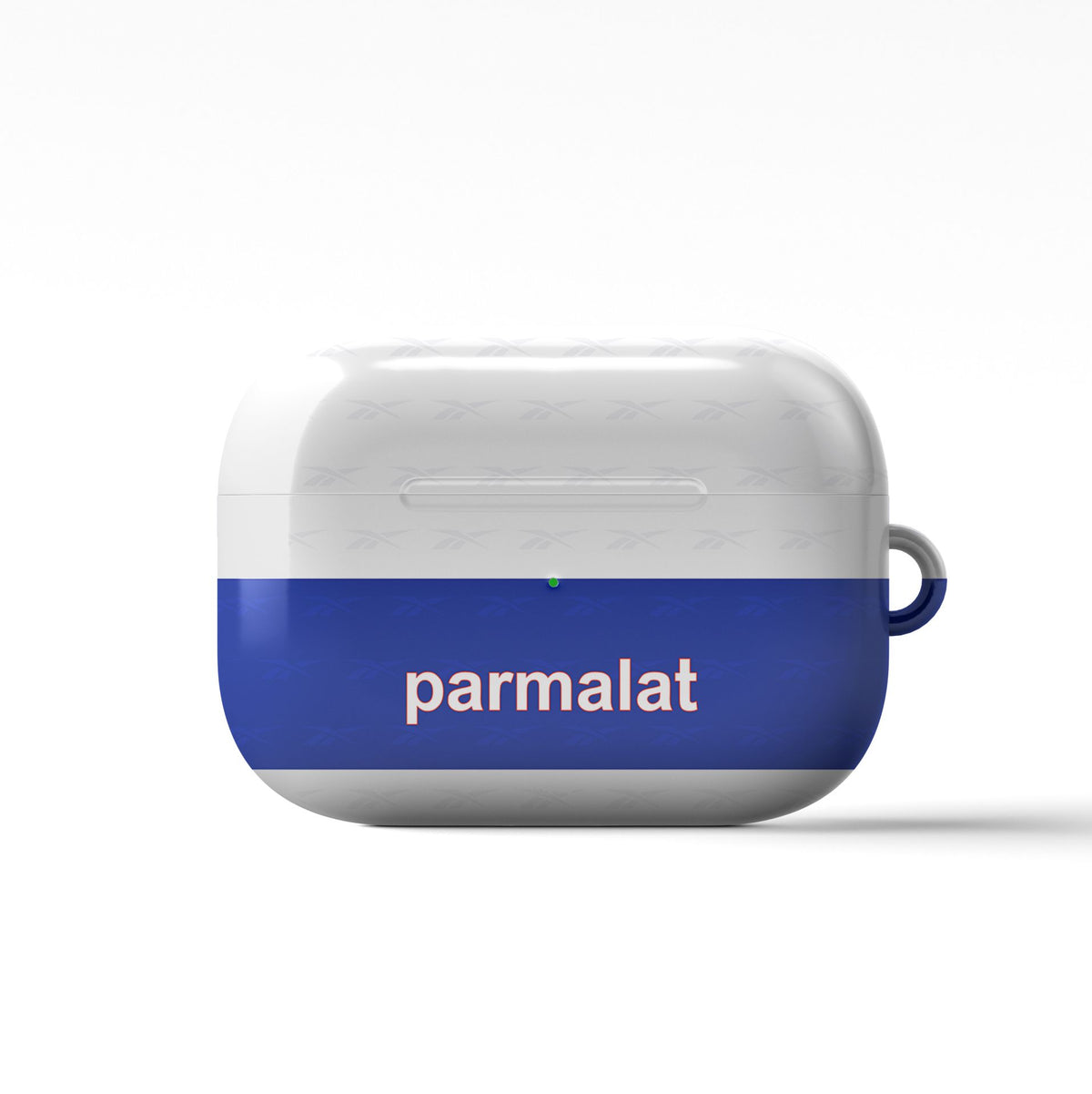 AirPods case with the Universidad Católica 1998-99 Home football shirt design by RIPA Football