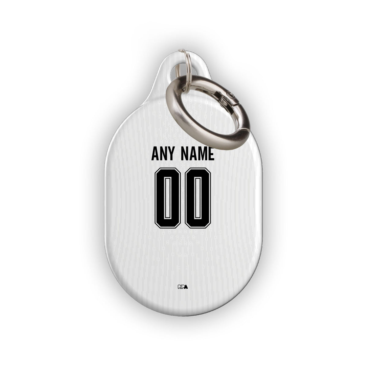 AirTag holder with the Vasco da Gama 2026 Away football shirt design by RIPA Football