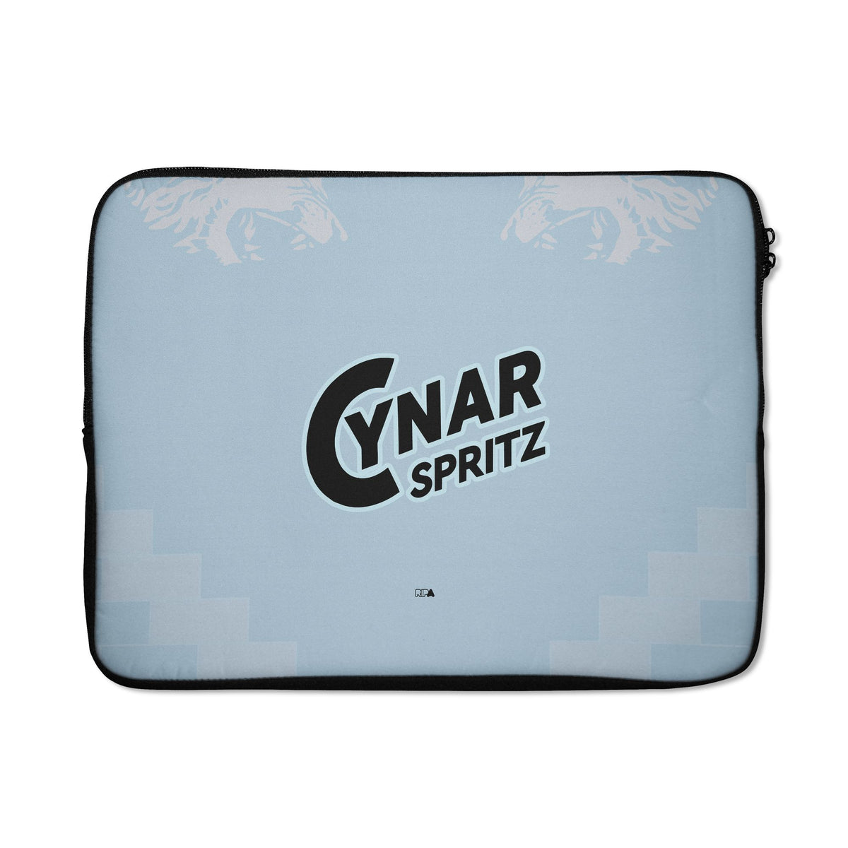 Laptop sleeve with the Venezia 2025-26 Fifth football shirt design by RIPA Football