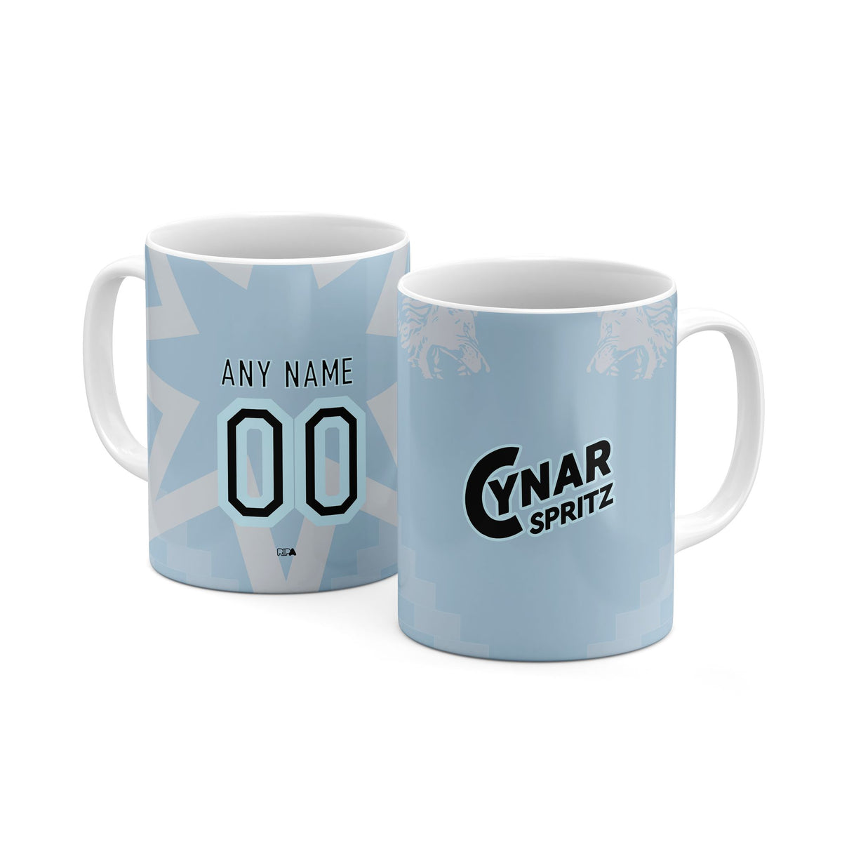 Mug with the Venezia 2025-26 Fifth football shirt design by RIPA Football