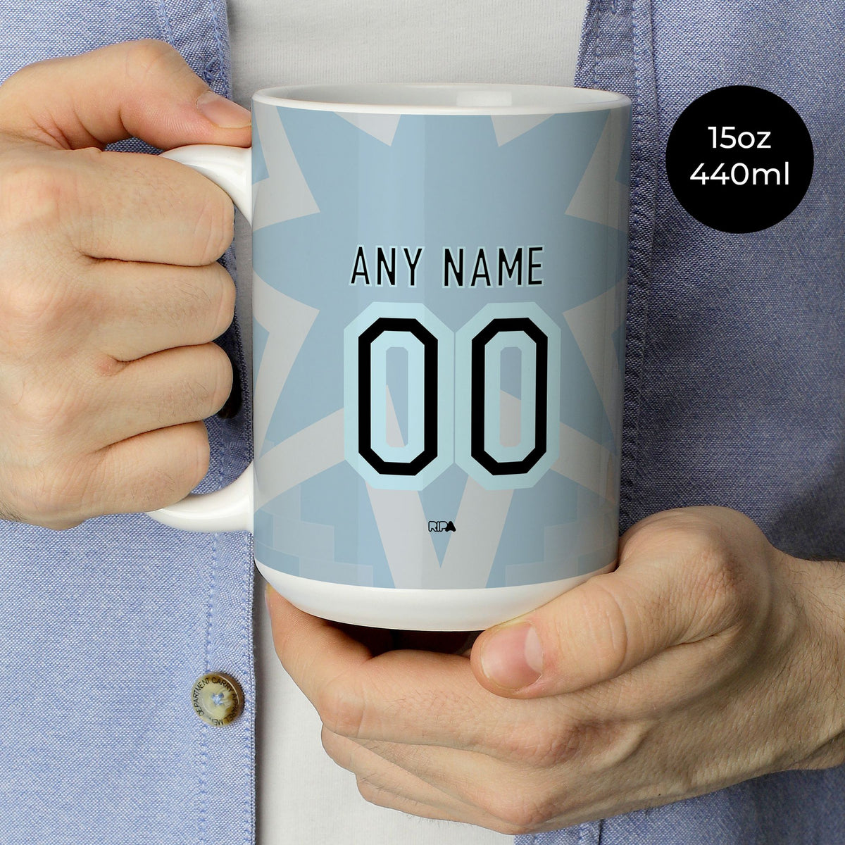 Mug with the Venezia 2025-26 Fifth football shirt design by RIPA Football