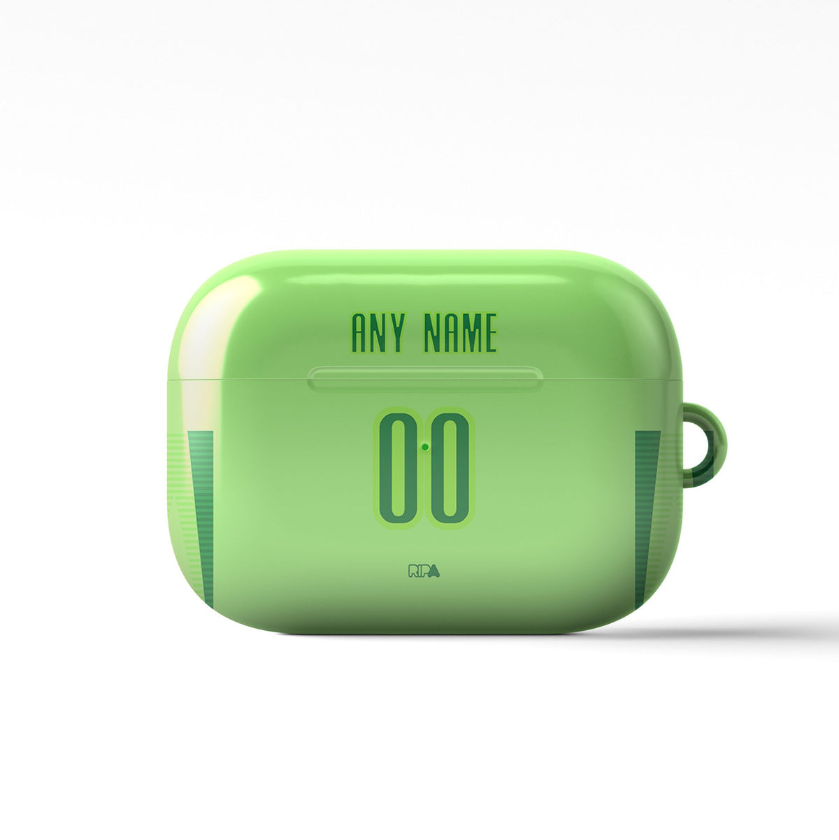 AirPods case with the Wolfsburg 2024-25 Home football shirt design by RIPA Football