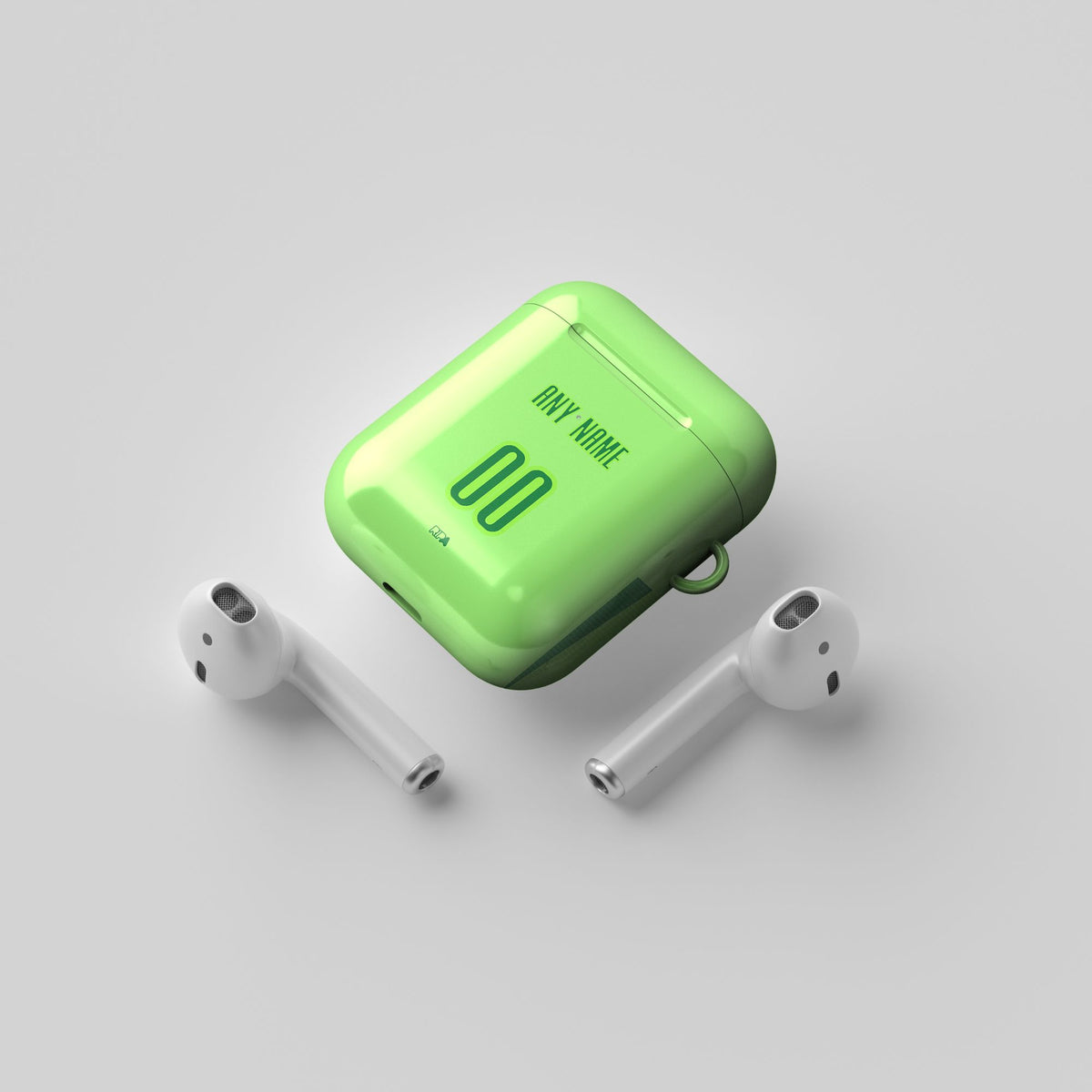 AirPods case with the Wolfsburg 2024-25 Home football shirt design by RIPA Football