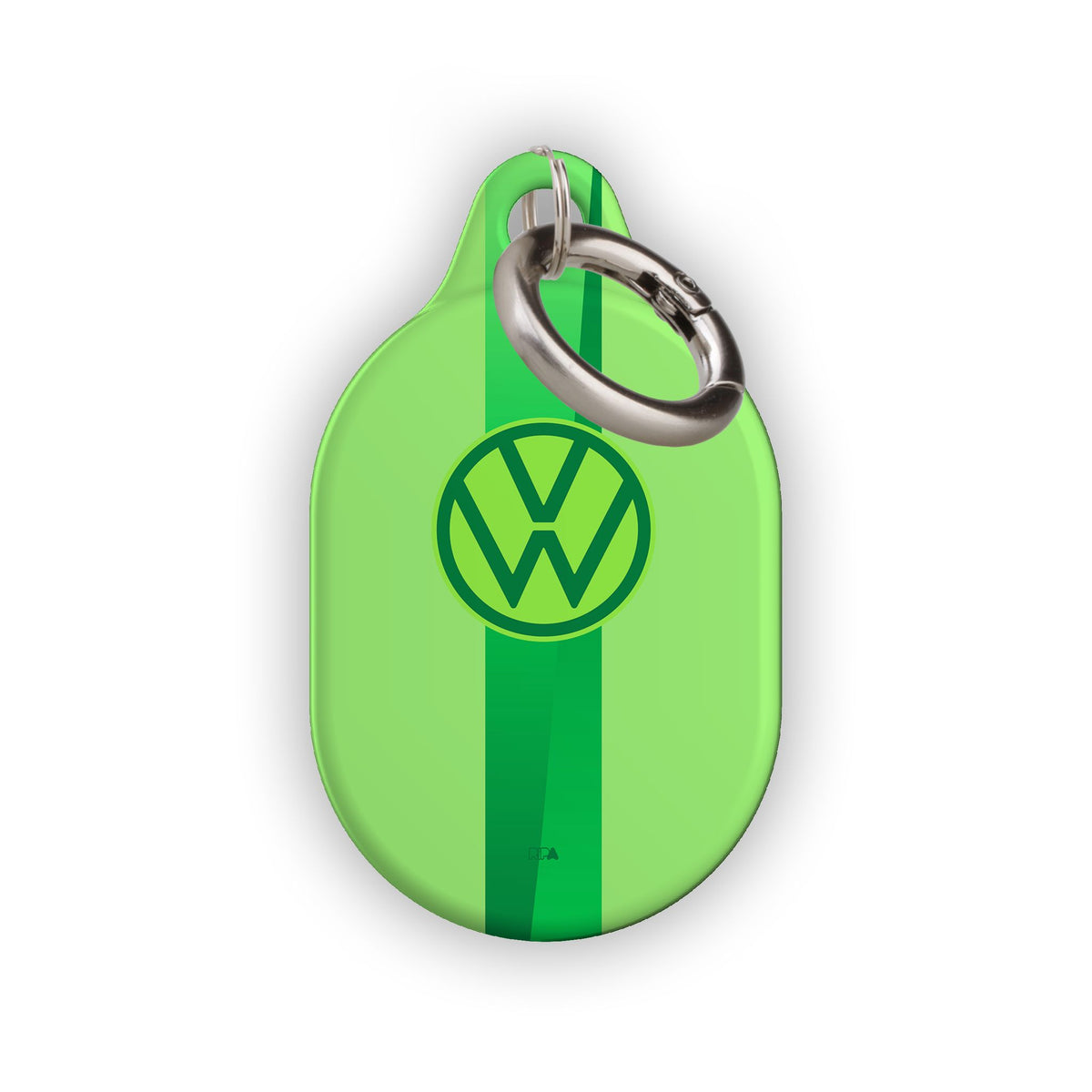 AirTag holder with the Wolfsburg 2024-25 Home football shirt design by RIPA Football