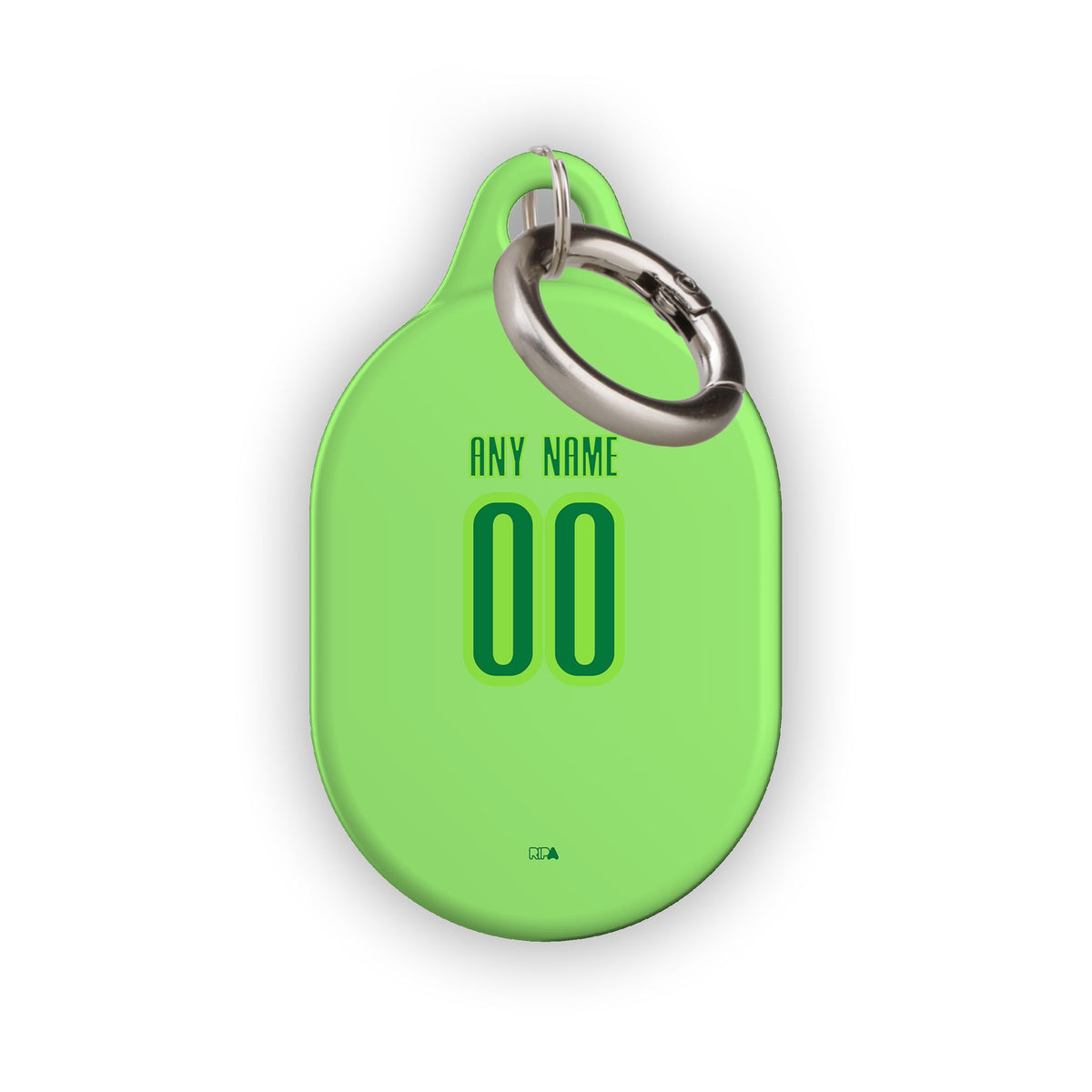 AirTag holder with the Wolfsburg 2024-25 Home football shirt design by RIPA Football