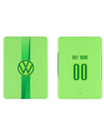 iPad case with the Wolfsburg 2024-25 Home football shirt design by RIPA Football