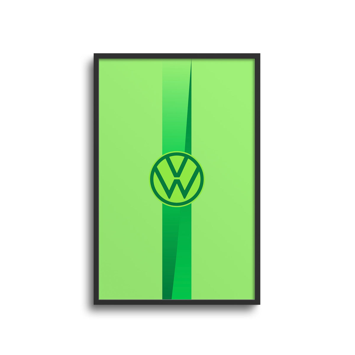 Print with the Wolfsburg 2024-25 Home football shirt design by RIPA Football