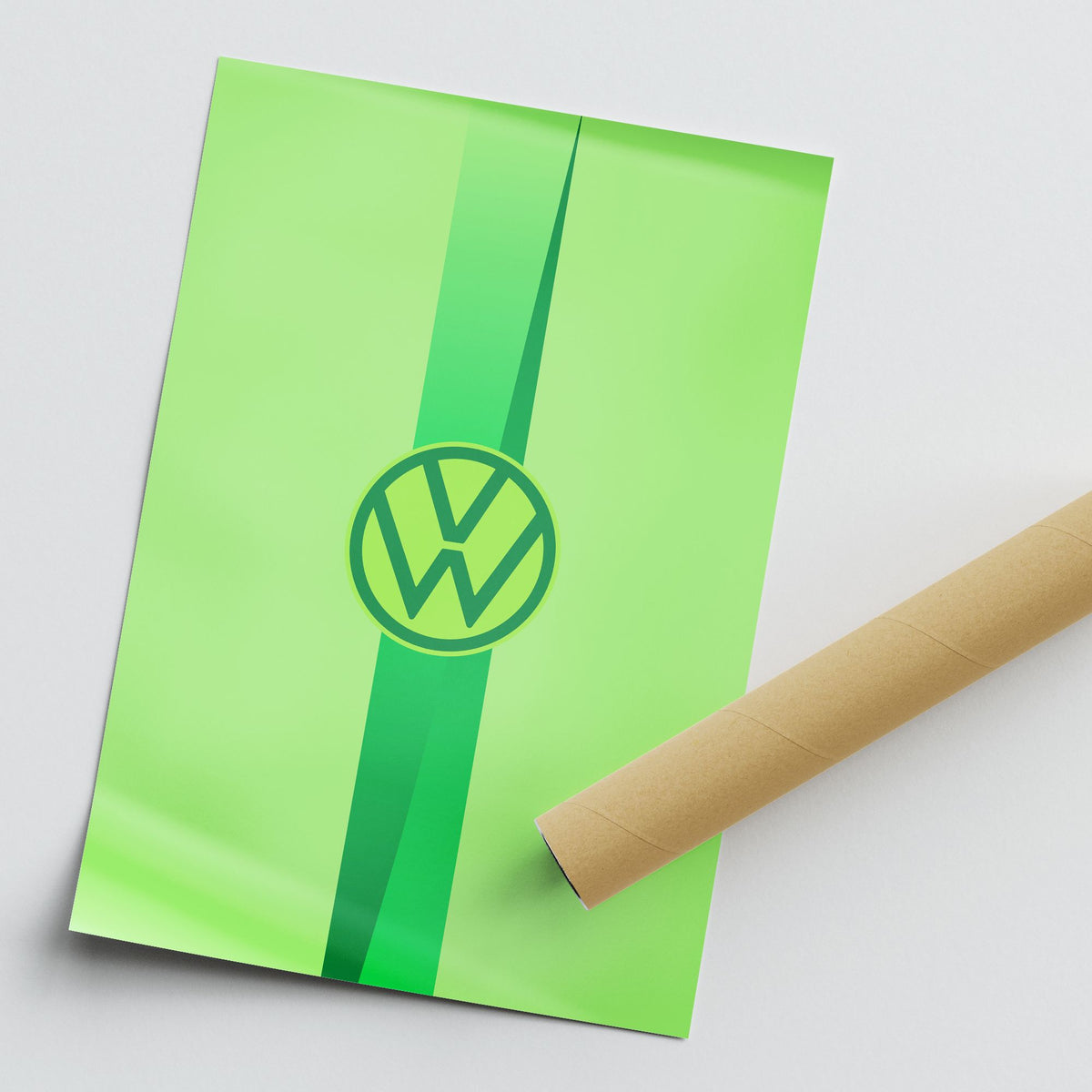 Print with the Wolfsburg 2024-25 Home football shirt design by RIPA Football
