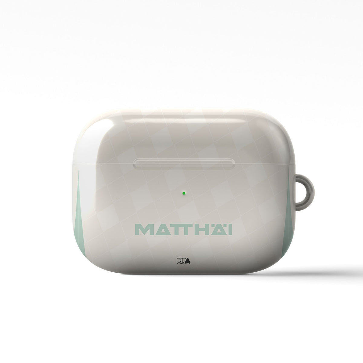 AirPods case with the Werder Bremen 2024-25 Away football shirt design by RIPA Football