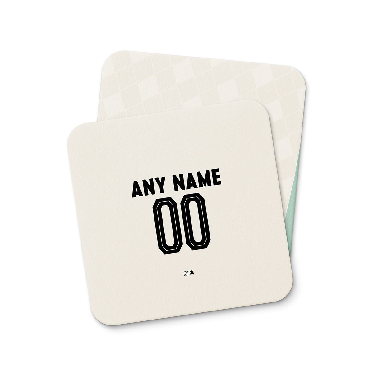 Coaster with the Werder Bremen 2024-25 Away football shirt design by RIPA Football