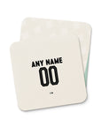 Coaster with the Werder Bremen 2024-25 Away football shirt design by RIPA Football