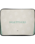 Laptop sleeve with the Werder Bremen 2024-25 Away football shirt design by RIPA Football