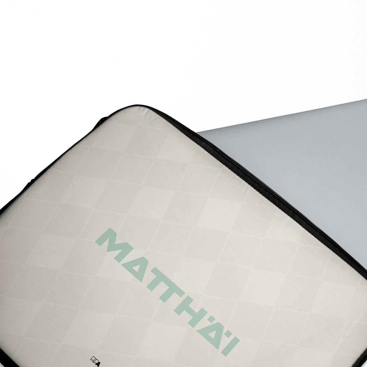 Laptop sleeve with the Werder Bremen 2024-25 Away football shirt design by RIPA Football
