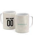 Mug with the Werder Bremen 2024-25 Away football shirt design by RIPA Football