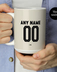 Mug with the Werder Bremen 2024-25 Away football shirt design by RIPA Football