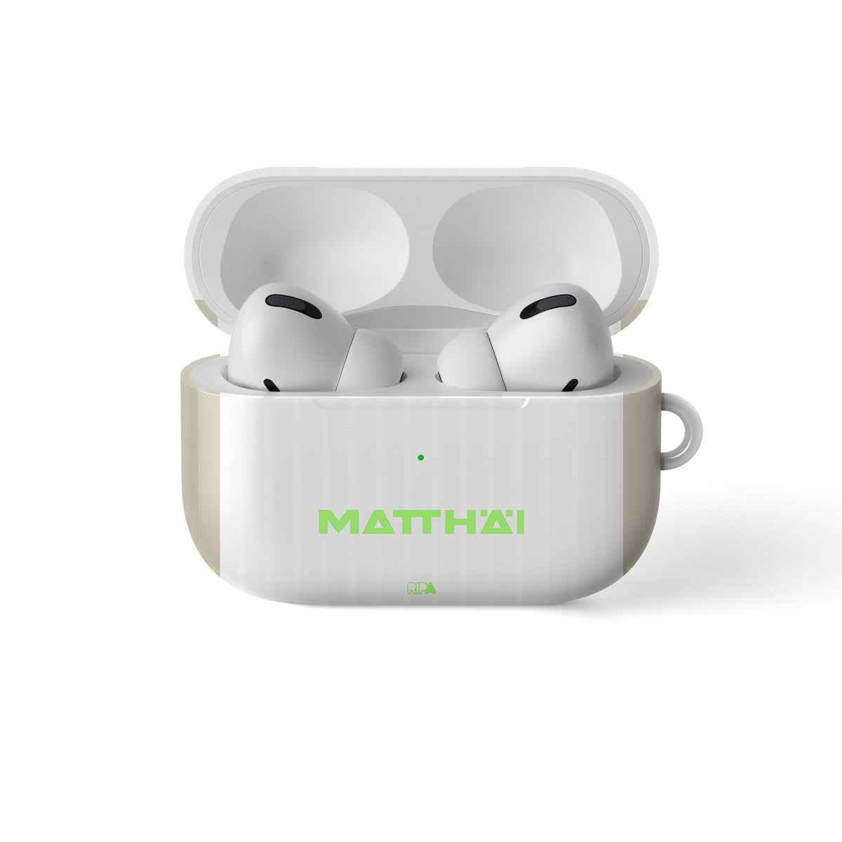 AirPods case with the Werder Bremen 2025-26 Third football shirt design by RIPA Football