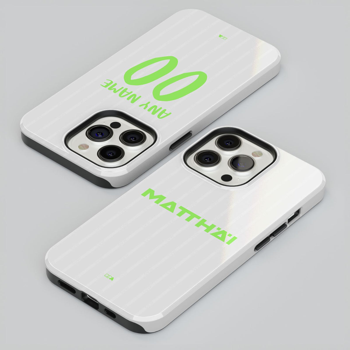 Phone case with the Werder Bremen 2025-26 Third football shirt design by RIPA Football