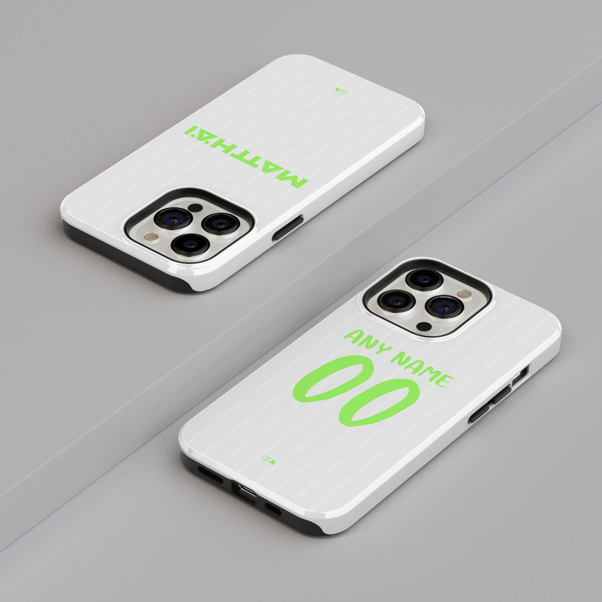 Phone case with the Werder Bremen 2025-26 Third football shirt design by RIPA Football