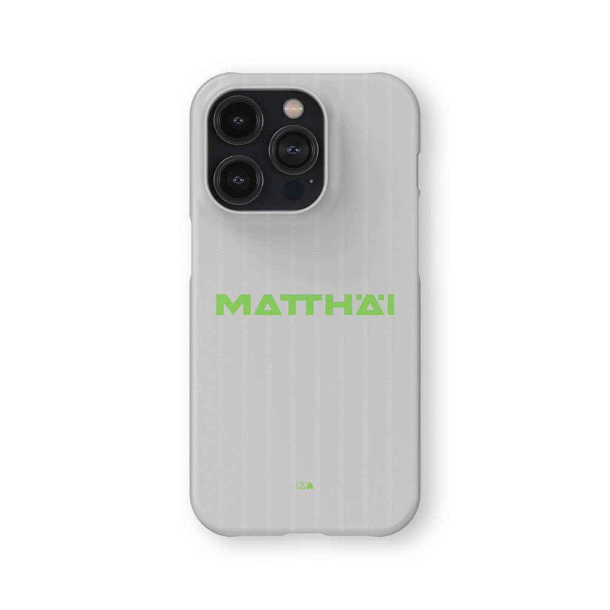 Phone case with the Werder Bremen 2025-26 Third football shirt design by RIPA Football