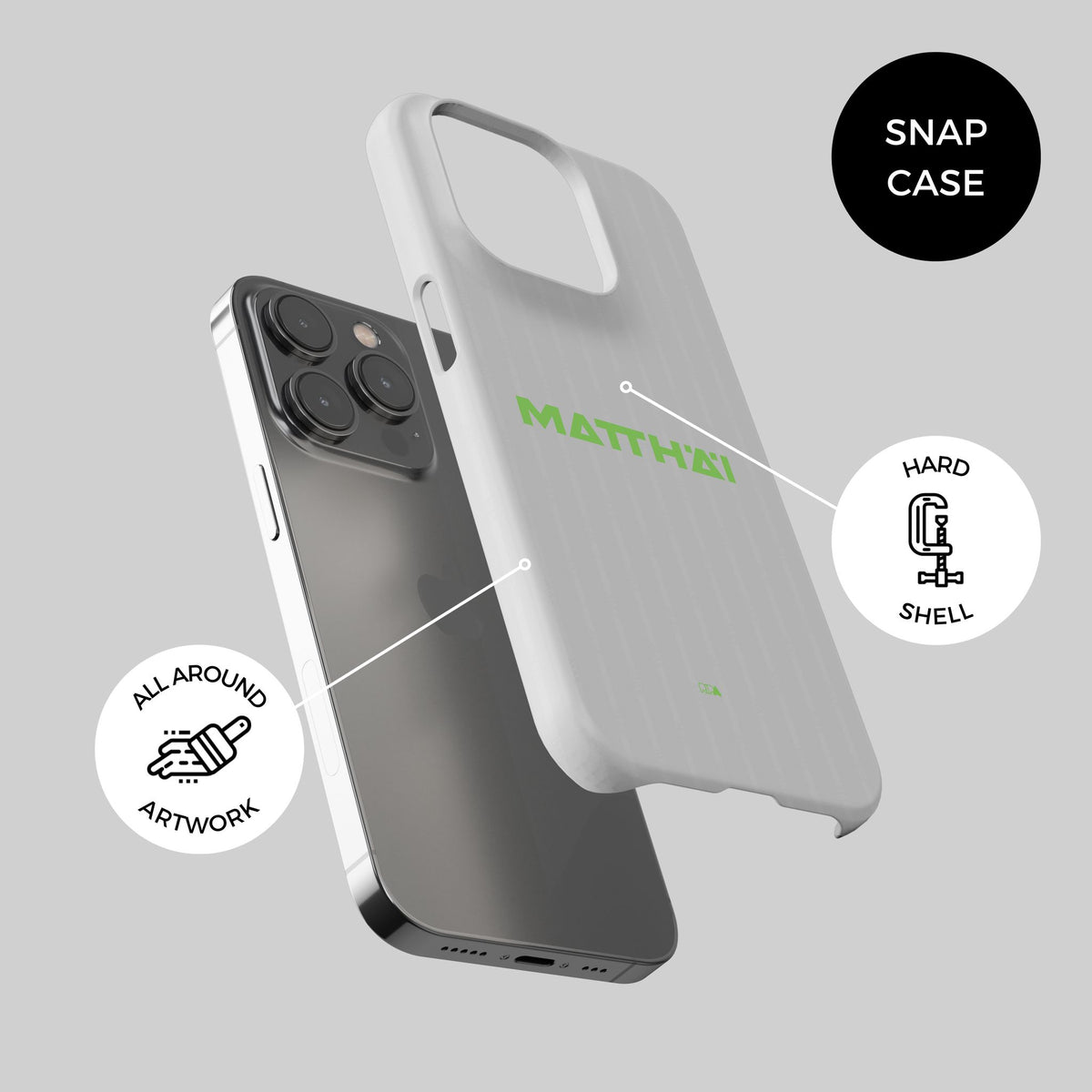 Phone case with the Werder Bremen 2025-26 Third football shirt design by RIPA Football