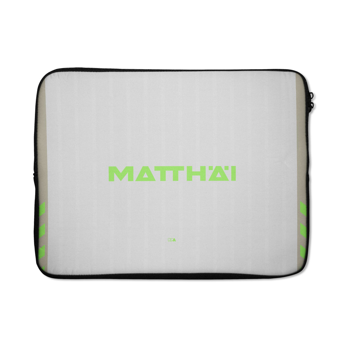 Laptop sleeve with the Werder Bremen 2025-26 Third football shirt design by RIPA Football