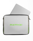 Laptop sleeve with the Werder Bremen 2025-26 Third football shirt design by RIPA Football
