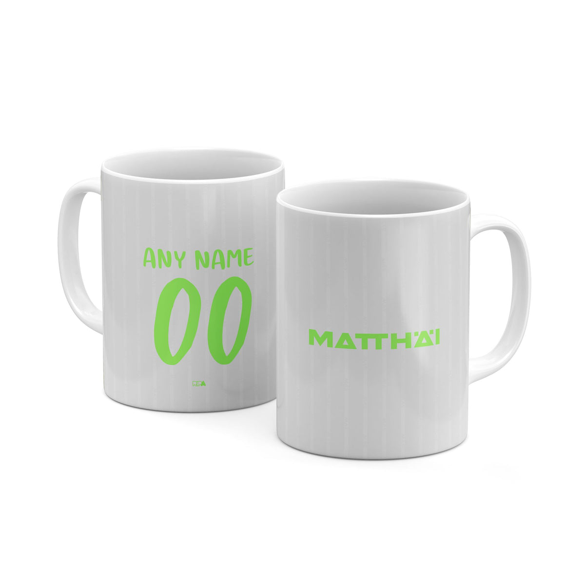 Mug with the Werder Bremen 2025-26 Third football shirt design by RIPA Football