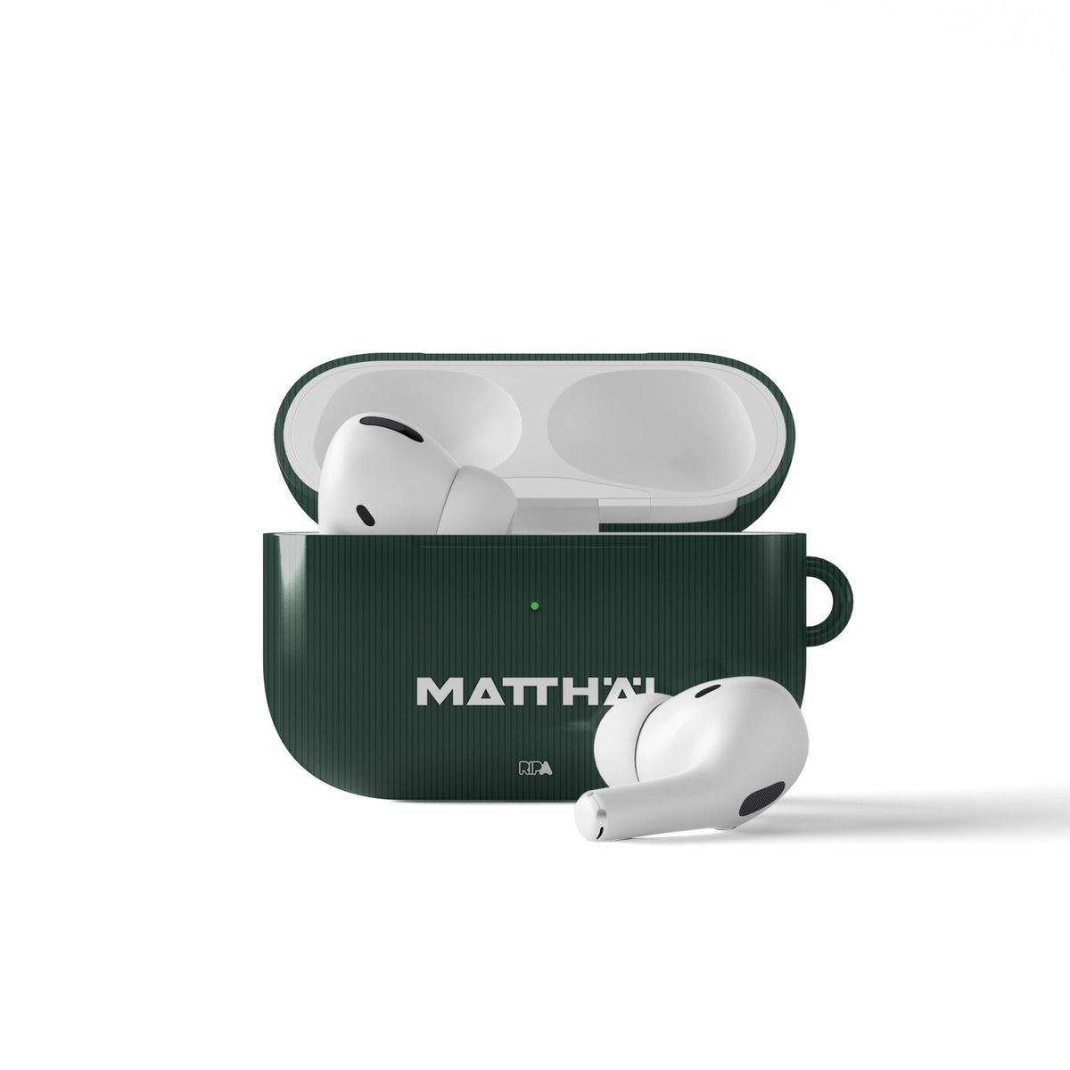 AirPods case with the Werder Bremen 2026-27 Away football shirt design by RIPA Football