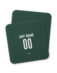 Coaster with the Werder Bremen 2026-27 Away football shirt design by RIPA Football