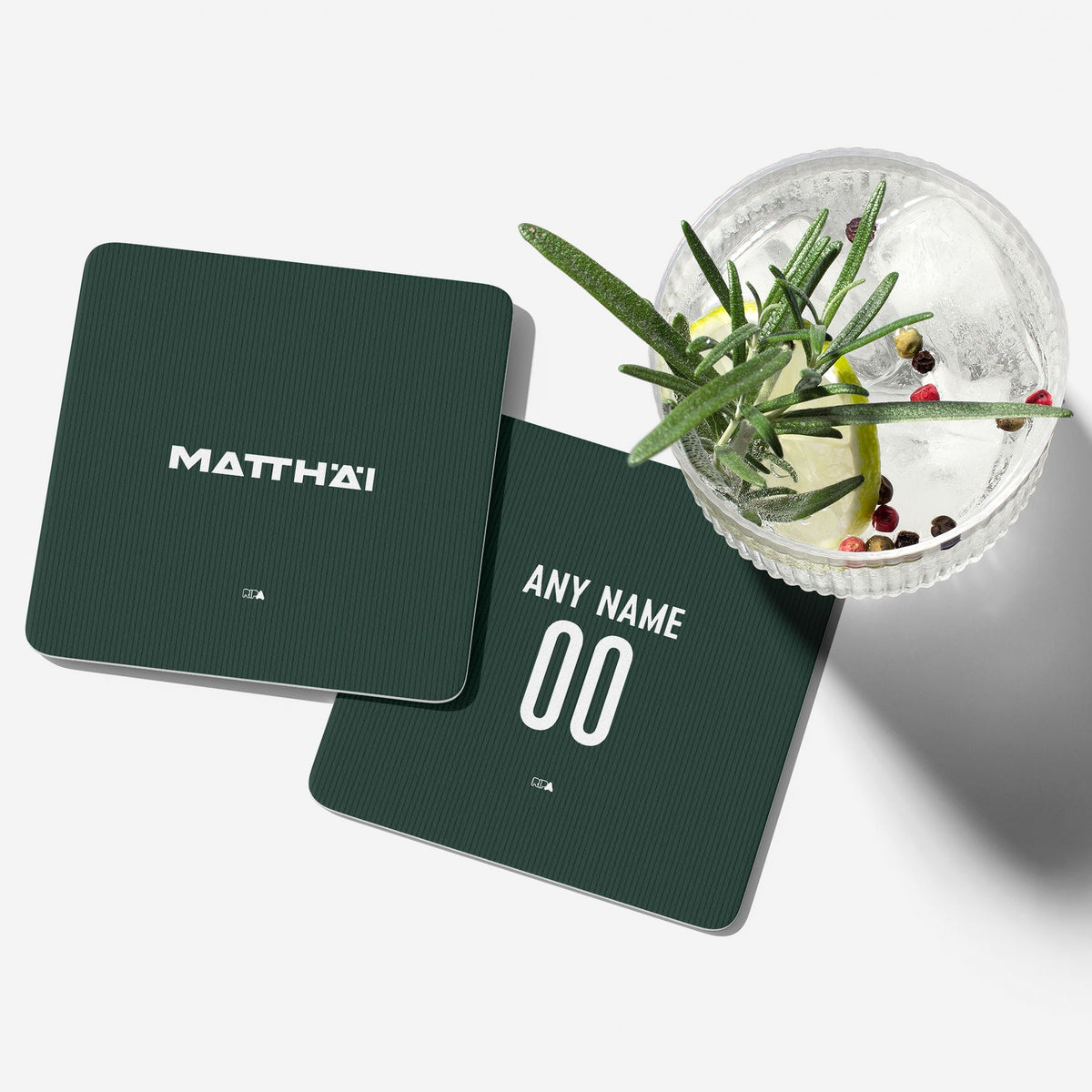 Coaster with the Werder Bremen 2026-27 Away football shirt design by RIPA Football