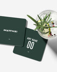Coaster with the Werder Bremen 2026-27 Away football shirt design by RIPA Football