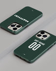 Phone case with the Werder Bremen 2026-27 Away football shirt design by RIPA Football