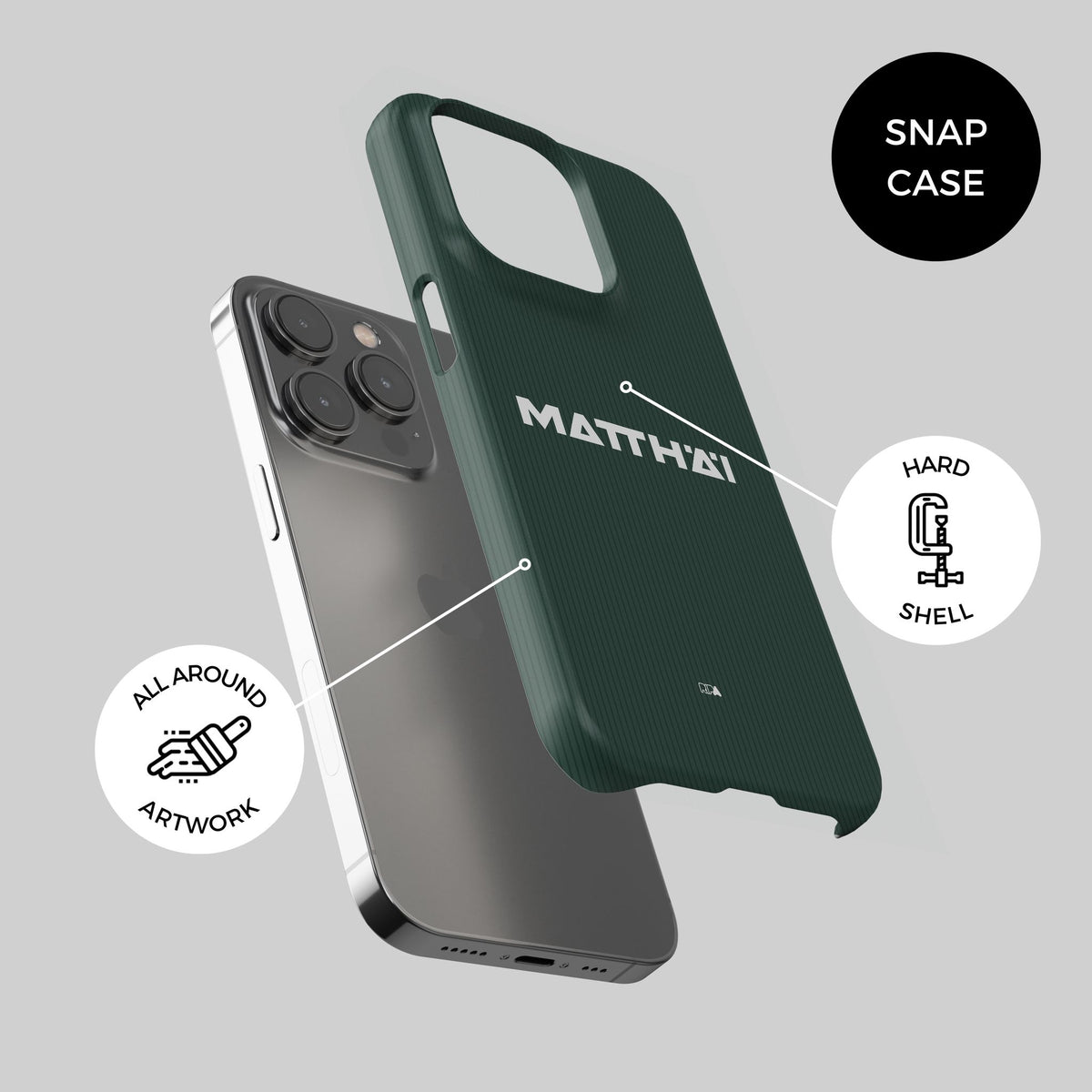 Phone case with the Werder Bremen 2026-27 Away football shirt design by RIPA Football