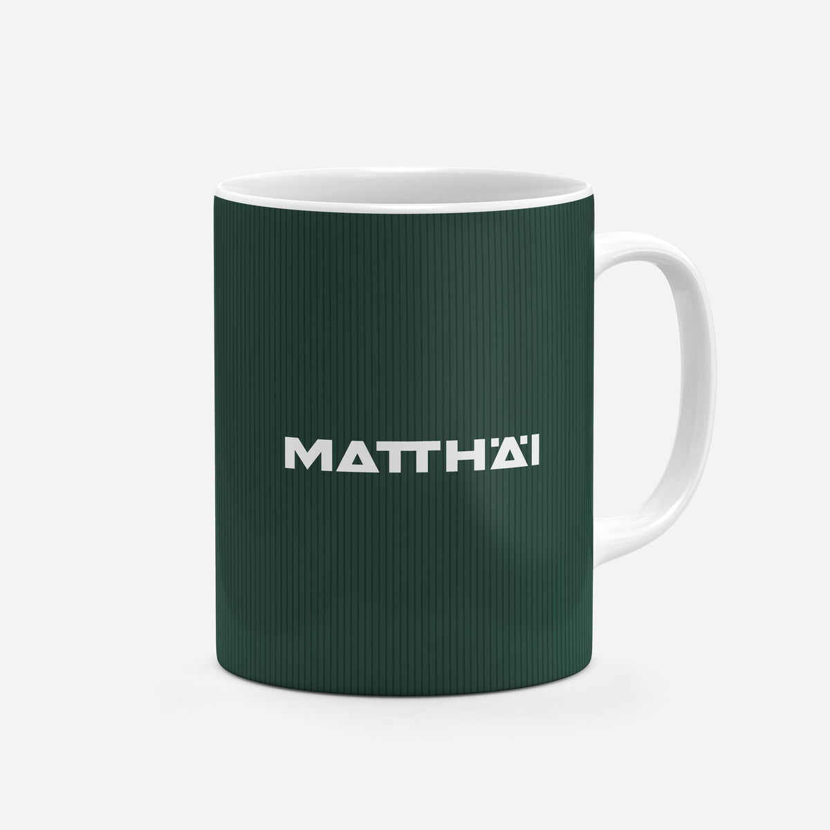 Mug with the Werder Bremen 2026-27 Away football shirt design by RIPA Football