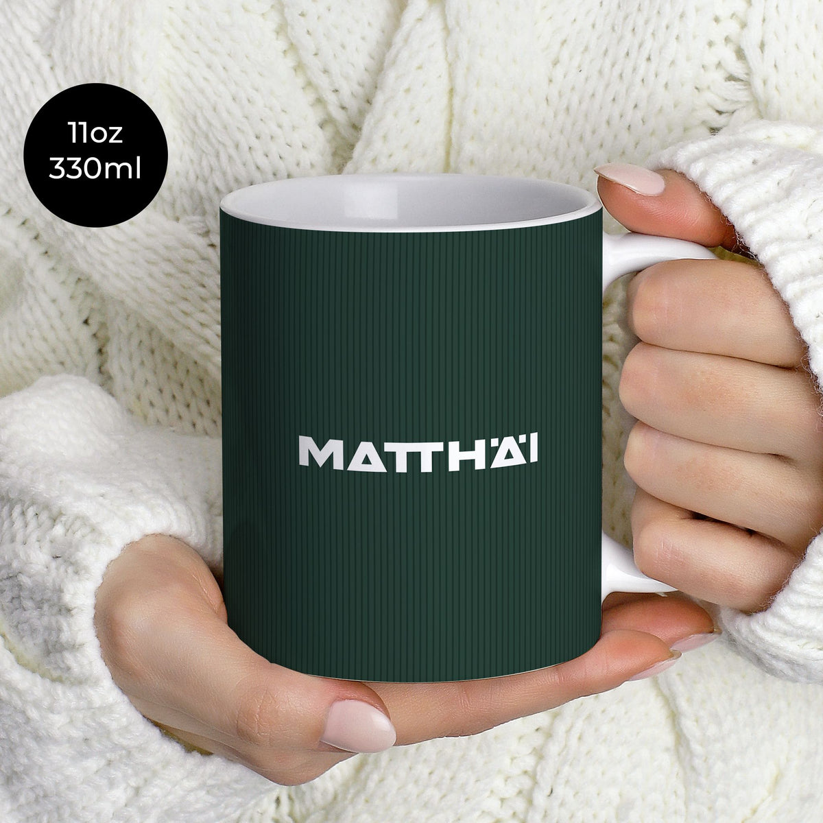 Mug with the Werder Bremen 2026-27 Away football shirt design by RIPA Football