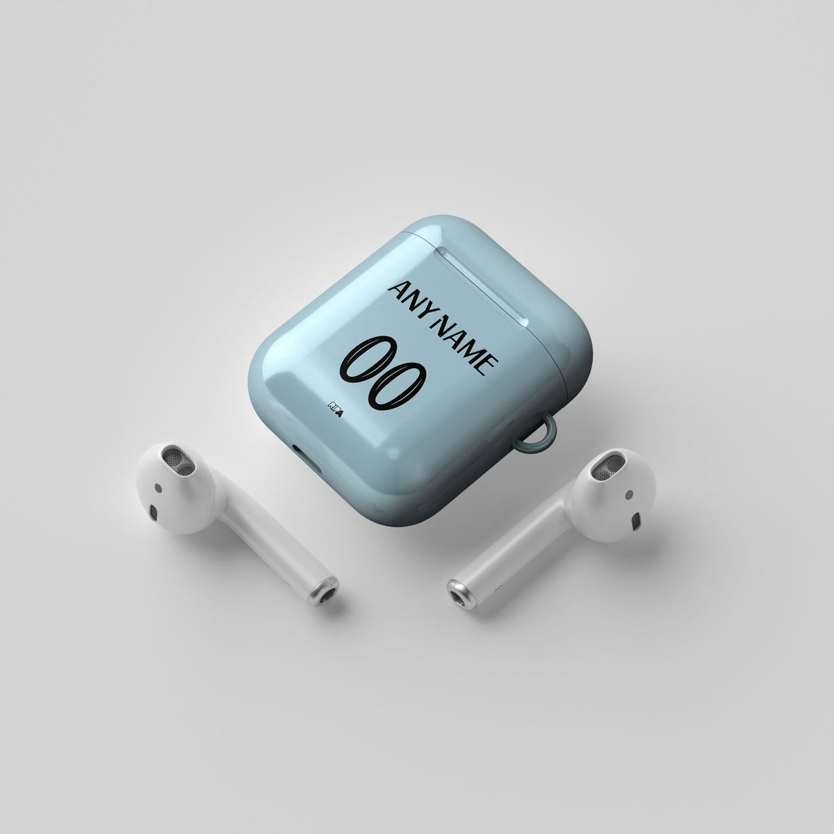 AirPods case with the West Ham United 2024-25 Home football shirt design by RIPA Football