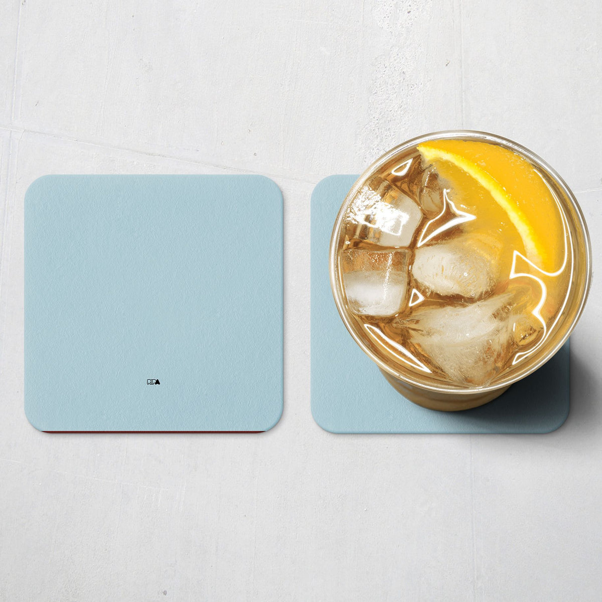 Coaster with the West Ham United 2024-25 Home football shirt design by RIPA Football