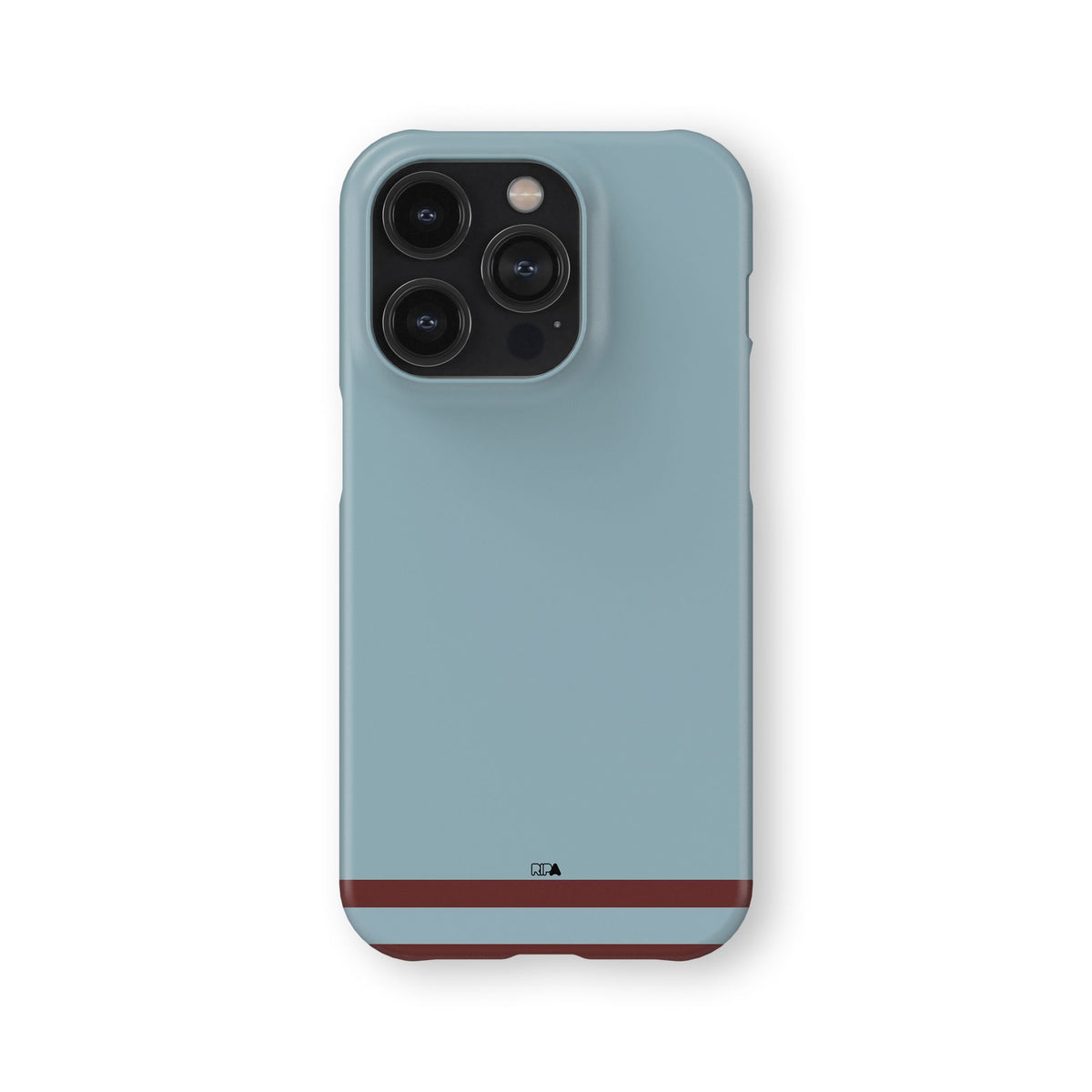 Phone case with the West Ham United 2024-25 Home football shirt design by RIPA Football