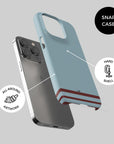 Phone case with the West Ham United 2024-25 Home football shirt design by RIPA Football