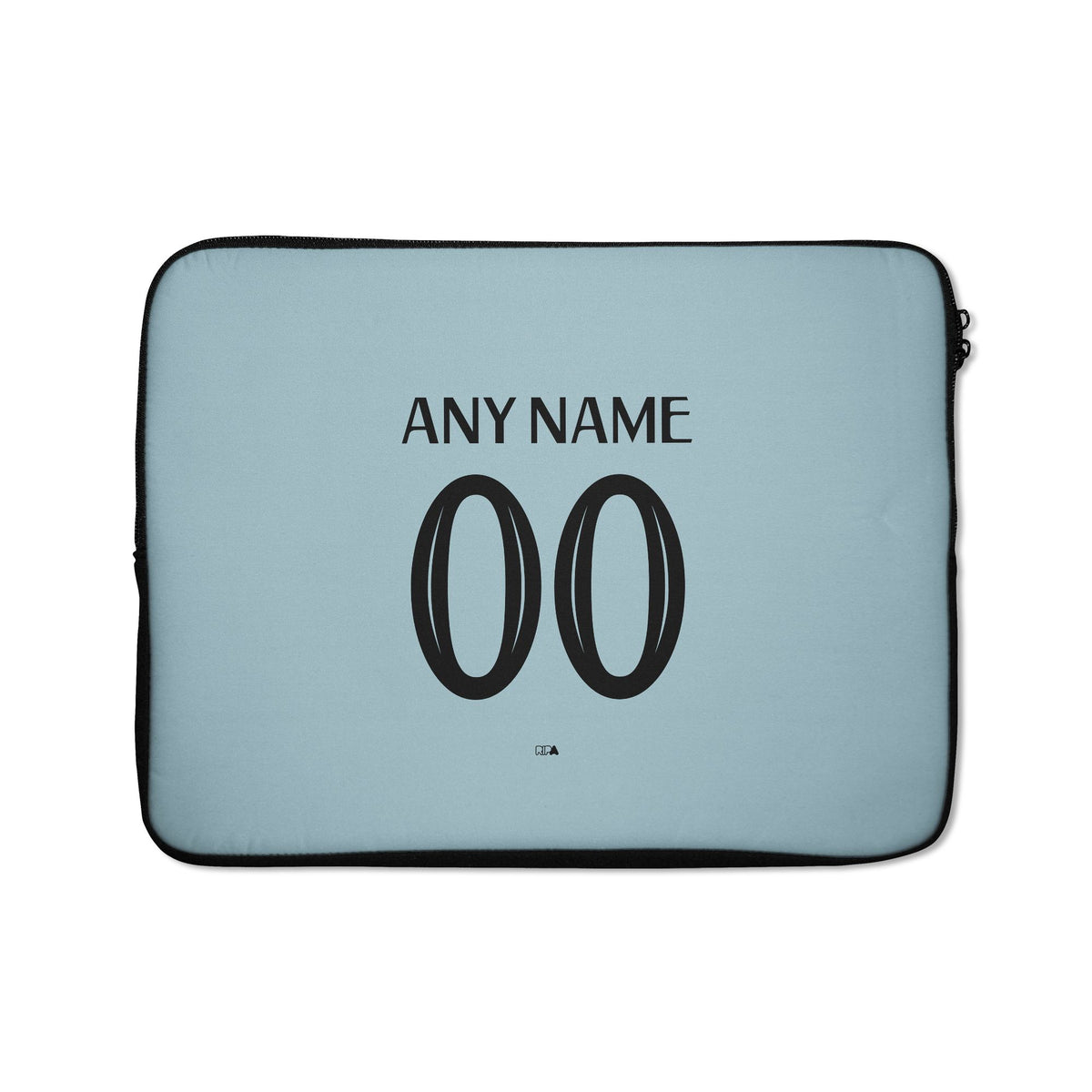 Laptop sleeve with the West Ham United 2024-25 Home football shirt design by RIPA Football