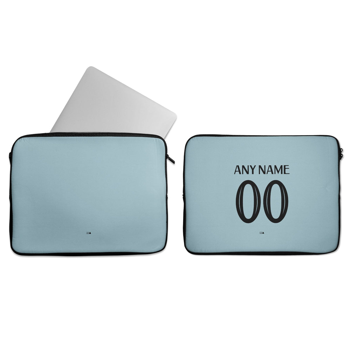 Laptop sleeve with the West Ham United 2024-25 Home football shirt design by RIPA Football