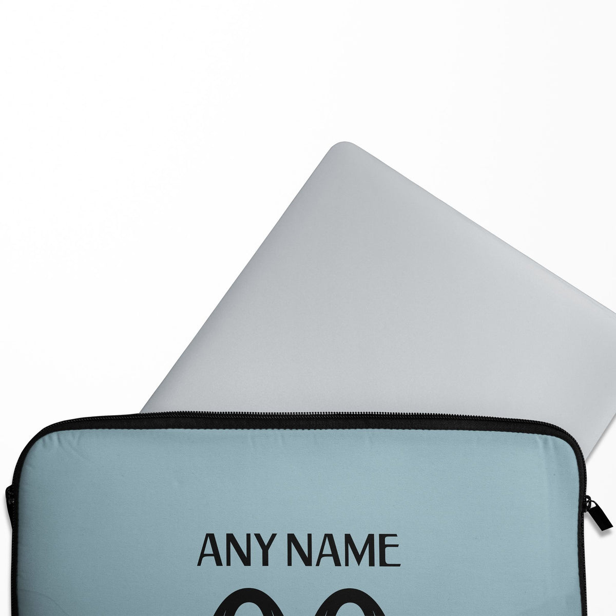 Laptop sleeve with the West Ham United 2024-25 Home football shirt design by RIPA Football