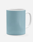 Mug with the West Ham United 2024-25 Home football shirt design by RIPA Football