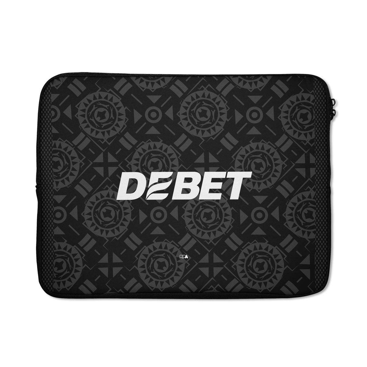 Laptop sleeve with the Wolverhampton 2025-26 Goalkeeper football shirt design by RIPA Football