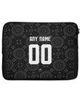 Laptop sleeve with the Wolverhampton 2025-26 Goalkeeper football shirt design by RIPA Football