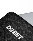 Laptop sleeve with the Wolverhampton 2025-26 Goalkeeper football shirt design by RIPA Football