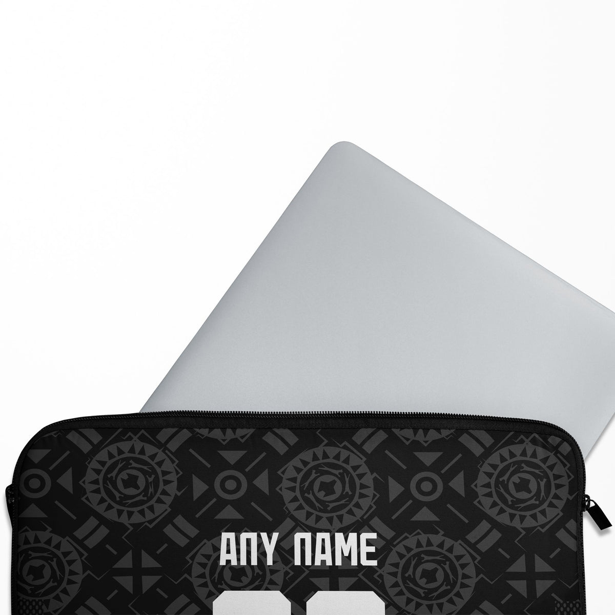 Laptop sleeve with the Wolverhampton 2025-26 Goalkeeper football shirt design by RIPA Football